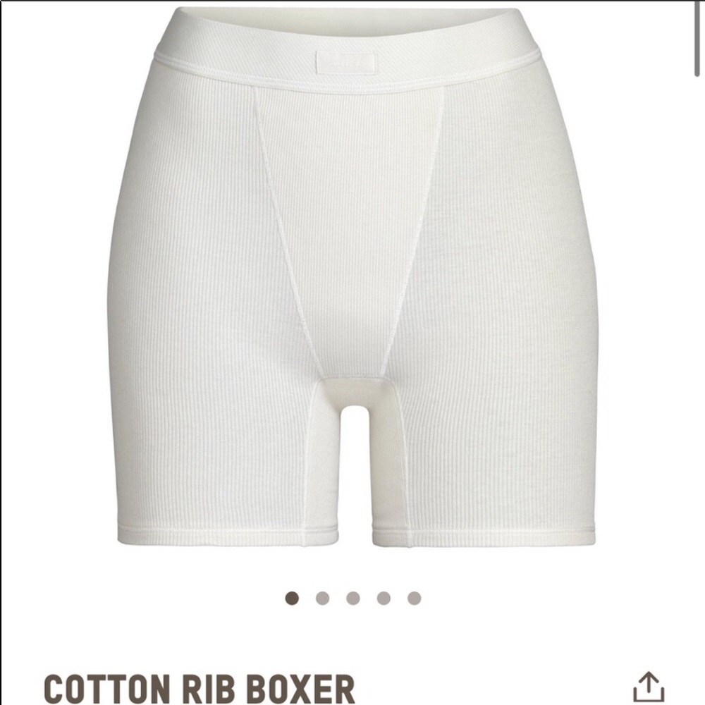 SKIMS Cotton Rib Boxer - L - Sold Out